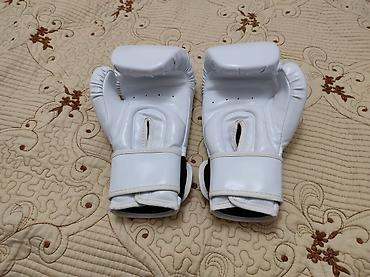 Перчатки: Боксерские перчатки GINGPAI, белые, 6 oz. - Назначение: тренировки по — 2