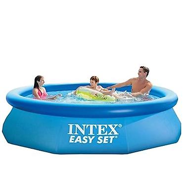 hovuzlar: Elektron Nasos Hediyye. Intex 3.05 × 0.76 m şişmə hovuz 🌊 Yay — 1