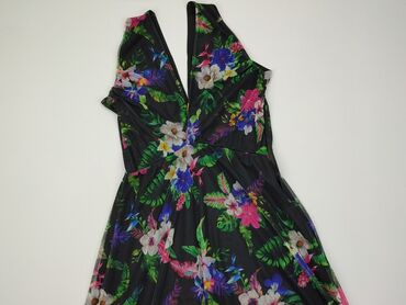 sukienka maxi kwiaty: Sukienka, Rozkloszowana, S (EU 36), stan - Dobry