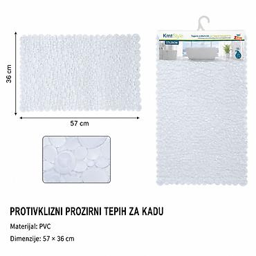 KMT Prozirna bela prostirka za kupanje na tačkice 2208805 - Brend