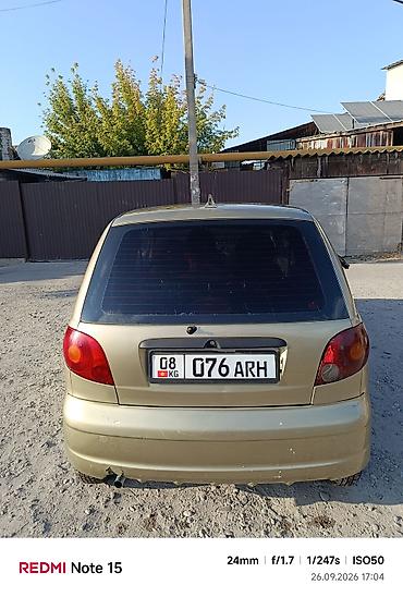 лобовое стекло опель вектра б: Daewoo Matiz: 2005 г., 0.8 л, Автомат, Бензин, Хэтчбэк — 2