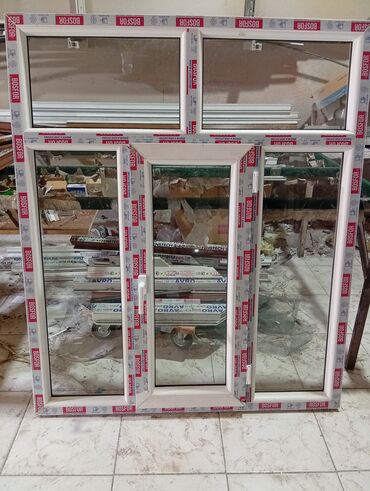 pendir: Yeni Təkli Tək qat şüşə paketi Plastik pəncərə, eni - 140 sm, uzunluğu - 160 sm, Ödənişli quraşdırma