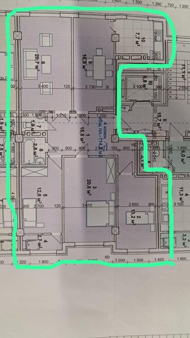 сдаю комнату в частном секторе: 4 комнаты, 114 м², Элитка, 4 этаж, ПСО (под самоотделку)