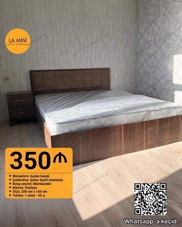 кухонный гарнитур бишкек бу: İkinəfərlik çarpayı, Bazalı, Matras ilə