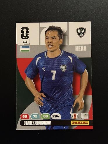 İncəsənət və kolleksiyalar: Otabek Shukurov 🇺🇿 Panini Adrenalyn XL FIFA World Cup 2026 kolleksiya — 1