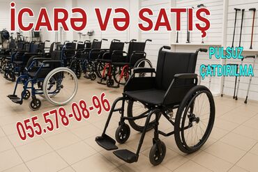 Yerimək üçün arabalar, çəliklər, əsalar, rollatorlar: Əlil Arabalarının Satışı Və İcarəsi. Elil Arabası Kirayəsi və Satışı