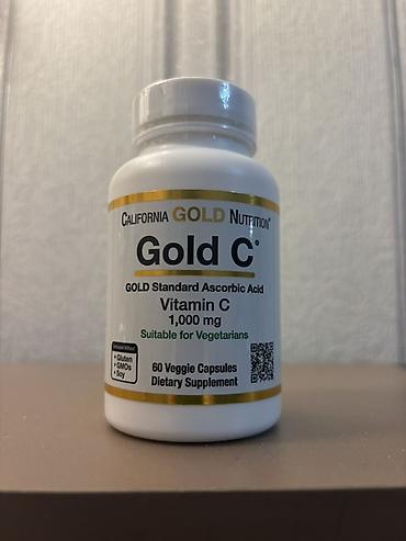 c vitamini tablet: Məhsul: California Gold Nutrition – Gold C Vitamin C, 1000 mg — 1