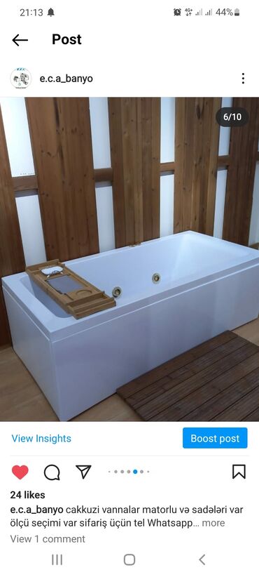 Vannalar: Yeni Vanna, Akril, Pulsuz çatdırılma -da lalafo.az — 21 Vannalar: Yeni Vanna, Akril, Pulsuz çatdırılma — 21