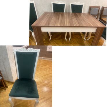 Masa və oturacaq dəstləri: Masa dəsti satılır 200₼. Yaxşı vəziyyətdədir. 6 oturcağı var.Ünvan