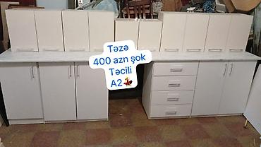 AYNUR 2 – Təzə mətbəx mebeli - Ölçü: 3.25 m - Üst qapılar: MDF - Alt