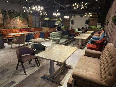 Sifarişlə restoran üçün masa və oturacaq dəstləri: Stullar ilə, Kvadrat masa, 2 nəfər — 3