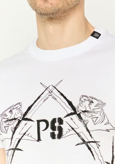 Futbolkalar: Futbolka, Philipp Plein, L, rəng - Ağ — 2