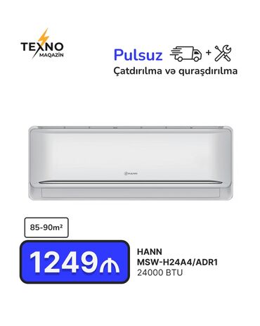 kondisioner tcl: Kondisioner 85-90 kv. m, Pulsuz quraşdırılma
