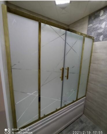 Duş kabinaları, arakəsmələr: Yeni Üstü açıq kabina, Künc üçün, Ödənişli çatdırılma — 30