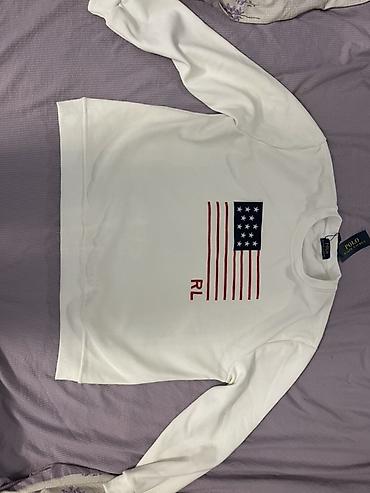 рубашка polo: Мужская толстовка, Стандарт, Polo Ralph Lauren, Новый, цвет - Белый — 1