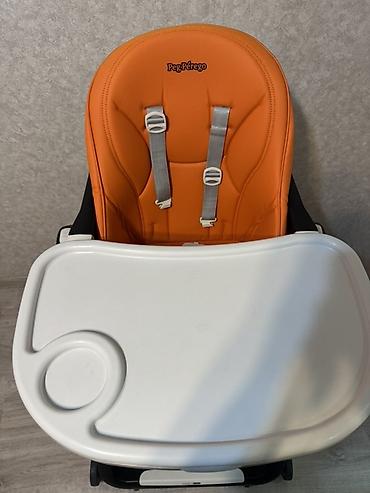 Столы для кормления: Peg Perego Siesta uşaq yemək stulu - Rəng: narıncı oturacaq, ağ-qara — 9