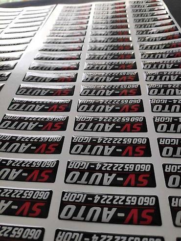 Reklamiranje, štampanje: Izrada REKLAMNIH STIKERA - po vašoj želji - 1187 📌 Opis: Izrada — 12