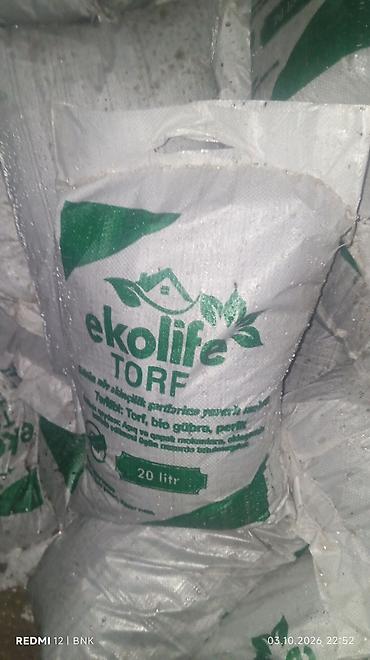 torf nerede satılır: Ekolife TORF – 20 litr - Bitkilər üçün torf əsaslı, hazır əkim və — 1