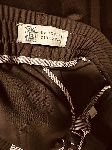 Kişi geyimləri: Brunello Cucinelli kişi şalvarı - Rəng: tünd boz/qəhvəyi (taupe — 6