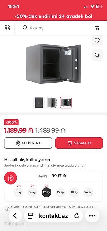 seyf satiwi: Elektron seyf – şifrə və açarla idarə olunan Cox agır seyfdir baha — 3