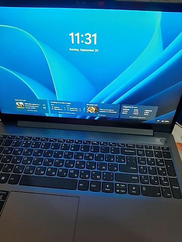 Lenovo: Lenovo noutbuk – 15.6" ekran, tam ölçülü klaviatura və rəqəmsal blok — 4