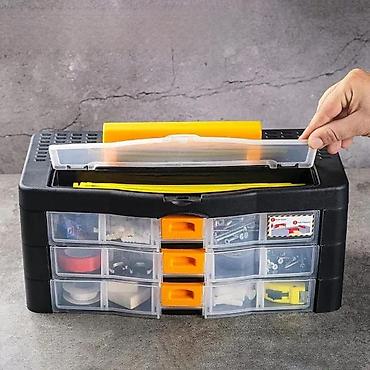 alma coture: Plastični prenosivi organizator sa fiokama – Super-Bag Organizer — 6