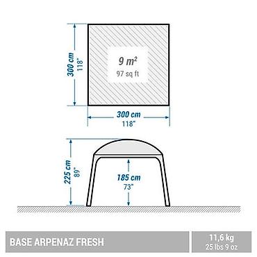 шатры: Продам б/у Шатер тент, Decatlon Arpenaz Base Fresh на 10 персон — 5