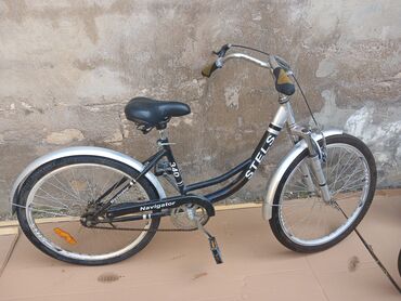 velosiped qiz: Şəhər velosipedi Stels, 24", sürətlərin sayı: 1