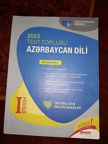 Testlər: Məhsul: 2023 “Test Toplusu – Azərbaycan dili”, Hissə I (Dövlət İmtahan — 1