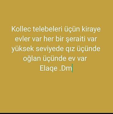 ev alqi satqi kiraye: Kollec tələbələri üçün rahat və bütün lazımi şəraitə malik kirayə — 1