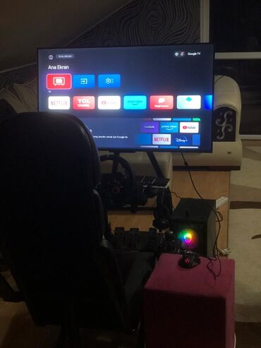 lalafo masaustu komputerler: RULL DƏSTİ SATILIR: Logitech g29+shifter 109Ekran Tv(TCL) Rahat