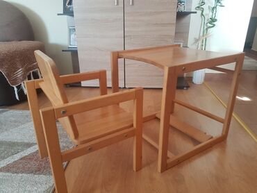 stol i stolice: Drvo, Do 2 mesta, Upotrebljenо