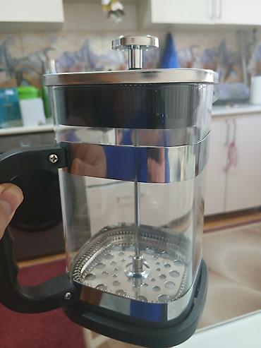 Yeni, rəng - Gümüşü, Qəhvədan, Şüşə, 1 l, Türkiyə
