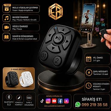 bluetooth pult: Rəqəmsal dünyada rahatlıq dövrü başladı! 💍🚀 ​Artıq ekranlara — 1