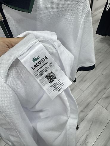 Рубашки: Мужская рубашка, S, M, XL, Lacoste, Новый, цвет - Белый, Самовывоз — 5