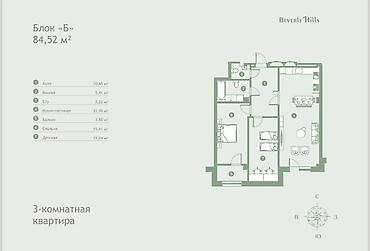 Продажа квартир: 3 комнаты, 85 м², Индивидуалка, 1 этаж, Готовая ПСО (под самоотделку) — 10