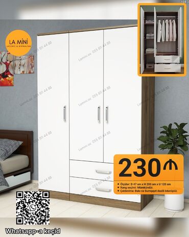Komodlar: Açılan, 4 qapılı Düz dolab, Şifonyer