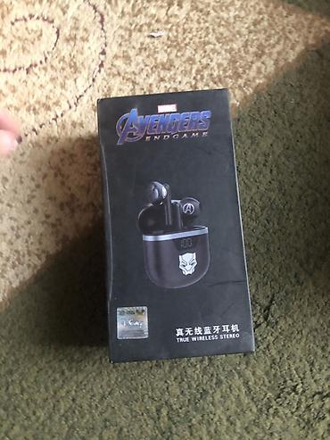 black: Беспроводные наушники TWS «Avengers: Endgame» (стиль Black Panther) - — 2