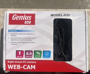 Mauslar: Genius 030 modeli veb-kamera, noutbuklar və masaüstü kompüterlər üçün