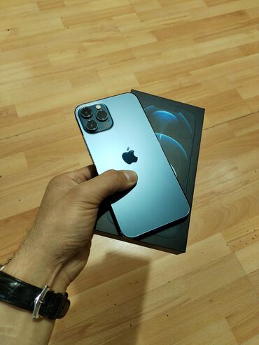 lalafo iphone 12: IPhone 12 Pro Max, 128 GB, Pacific Blue, Face ID