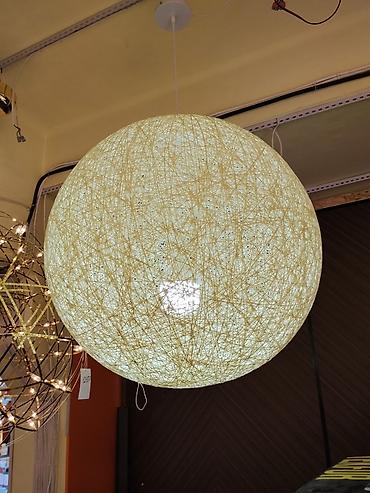study lamp: Подвесной светильник «шар» с ажурным плафоном из нитей - Форма — 1