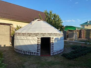Спорт жана хобби: Боз үйлөрдү ижаралоо, Каркасы Металл, 75 баш, Самоор, Үстөл, Отургучтар — 6