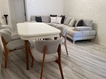 Masa və oturacaq dəstləri: Qonaq otağı üçün, Yeni, Açılan, Oval masa, 8 stul — 5