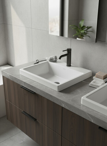 пьедесталом раковина с: Ванна үчүн раковина, Чарчы формасы, Материалы: Керамика