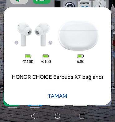 Yeni Simsiz (Bluetooth) Qulaqcıqlar, Honor, rəng - Ağ