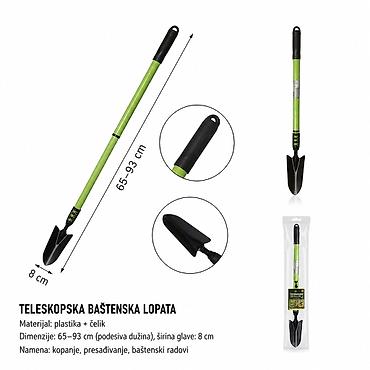 KMT Plastična teleskopska lopata 2382122 Teleskopska baštenska lopata
