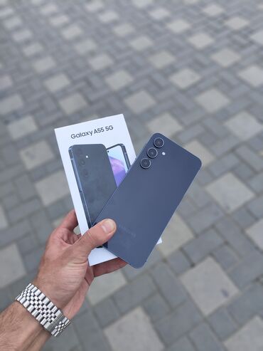 сотовый телефон fly ff188 black: Samsung Galaxy A55, 256 ГБ, цвет - Черный, Отпечаток пальца, Face ID