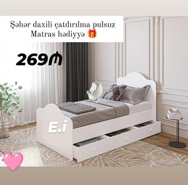 Masa və oturacaq dəstləri: Çarpayı yeni tək nəfərlik