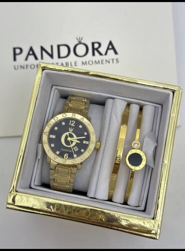 часы каприз: Женские часы от -PANDORA Качество-lux Комплект 3в1 Кварцевые