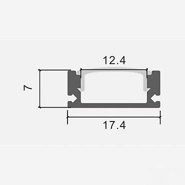 Ostali elektro materijali: ALUMINIJUMSKI PROFILI ZA LED TRAKE ALU PROFIL 2M | Aluminijumski — 13